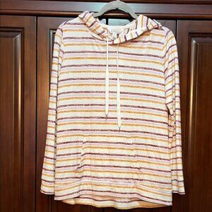 Market & Spruce Striped Hoodie